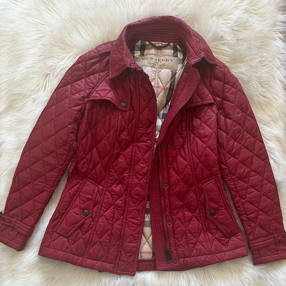 Authentic Burberry London Short Finsbridge Quilted Jacket Coat
